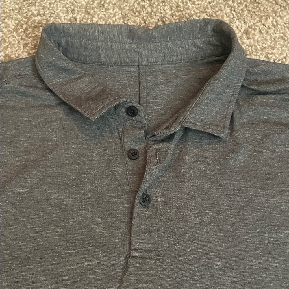Lululemon Mens Long Sleeve Polo Shirt - Picture 3 of 5